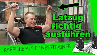 Latzug 💪🏽 In 5 Schritten zur richtigen Ausführung  Griffbreite ROM Zugrichtung evidenzbasiert [upl. by Maurreen767]