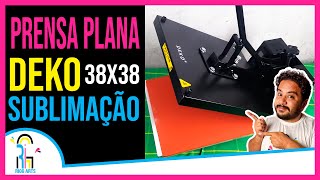 UNBOXING  Prensa Plana Térmica DEKO 38x38  RiggArts [upl. by Anaerol646]