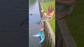 Toddler Mermaid Tail mermaidlife parenting family mermaid baby mertailor canada summervibes [upl. by Acceber]