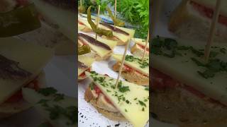 3 Aperitivos o Tapas de Queso 🧀 fácil y Rápido 😋👍 shorts reels [upl. by Eeliram949]