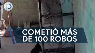 Denuncian a ladrón ha cometido más de 100 robos [upl. by Averi]