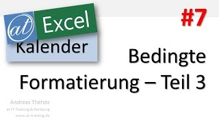 Excel  Projektkalender  Bedingte Formatierung  Monate abwechselnd einfärben  Teil 7 [upl. by Kari277]