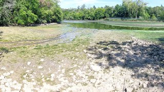 AquaVandalism Humancaused dam failure drains a local pond overnight [upl. by Wilhelmine273]