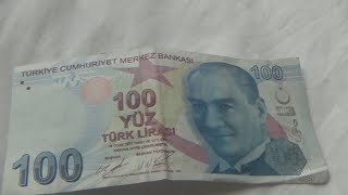 100 Turkish Lira Banknote in depth review [upl. by Noeled]