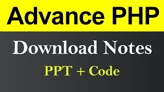 Download GeekyShows Advance PHP Notes [upl. by Beauregard796]