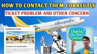 HOW TO CONTACT CEBU PACIFIC AIRLINES FOR TICKET PROBLEM AND OTHER CONCERN2022 [upl. by Aronas]