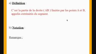 6eme cours de maths sur les demidroites et segments [upl. by Olemrac766]