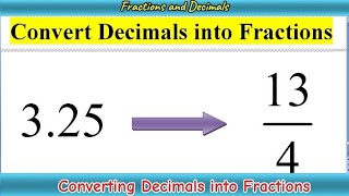 Converting Decimals to Fractions 4th Grade Maths  Fractions and Decimals  MathOGuide [upl. by Stuckey]