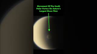 Movement Of The South Polar Vortex On Saturn’s Largest Moon Titan [upl. by Abocaj]