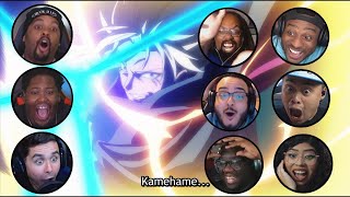 Youtubers React to Veldoras HadoukenKamehameha moment Tensei Shitara Slime Datta Ken episode 23 [upl. by Fishman330]