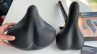 The Bikeroo Oversized Bike Seat is the most COMFORTABLE bicycle seat Ive EVER owned [upl. by Kryska]