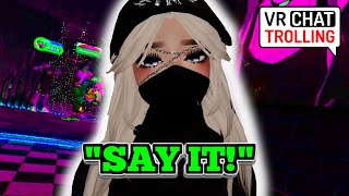 Girl REFUSES To Use Her POWER Over A Cringe EBoy  VRChat Trolling [upl. by Charo]