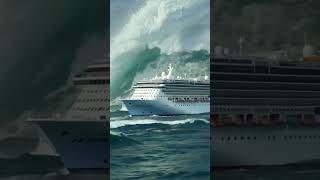 How Dangerous Is That Massive Wave Behind the Cruise Ship ship massivewave e dangerouswaves [upl. by Mora]