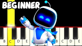 Astro Bot Playroom Theme  Fast and Slow Piano Tutorial  Beginner [upl. by Desai]