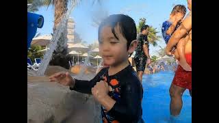 Twins getaway at Atlantis The Palm Dubai on their dads bday  Aquaventure [upl. by Celina749]