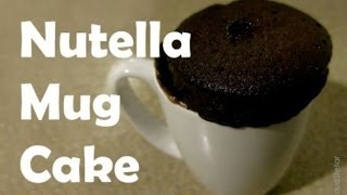 Nutella Mug Cake Recipe  The Foodie Ninja [upl. by Laundes]