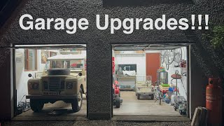 Garage Workshop Upgrades  New LED lights new paint workbench modified and a Myford lathe [upl. by Groeg]