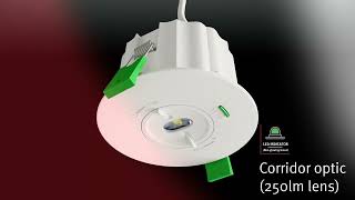 Lexco Fixed Recessed NonMaintained LED Emergency Downlight  Screwfix [upl. by Eadwine]