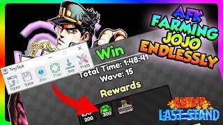 UPDATED   How to AFK FARMING FOR JOJO V2  Update 3  ANIME LAST STAND [upl. by Anneg]