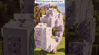 Minecraft Build Idea Cherry Blossom Wedding Arch shorts [upl. by Nnylrac521]