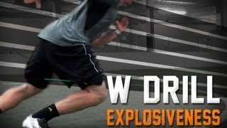 Kbands W Drill  Football Defensive Speed  Corner Back drills [upl. by Nodnelg594]