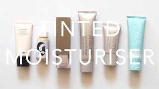 Product Pile Tinted Moisturisers  Chanel Laura Mercier Burberry Glossier [upl. by Eiramait266]