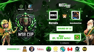 🔴 LIVE  ROYALS INDIA VS GEROGEROCLAN INDONESIA  WSA CUP  CLASH OF CLANS [upl. by Etnoved]