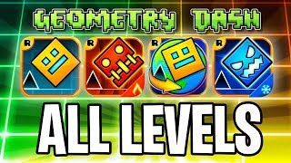 Every Geometry dash level with coins GD Meltdown Subzero World 37 levels [upl. by Obocaj]