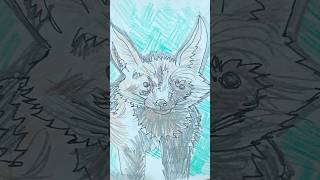 Aardwolf  Slacker Sketcher art drawing animals cute sketch [upl. by Odrawde515]