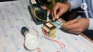 012 ट्रांसफार्मर से simple इनवर्टर कैसे बनाएं0 12 transformer se simple inverter banaye [upl. by Gent]