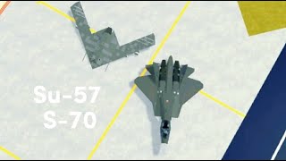 T50 PAK FA SU57  S70 Ochotnik  Plane crazy  Showcase old [upl. by Pleasant]