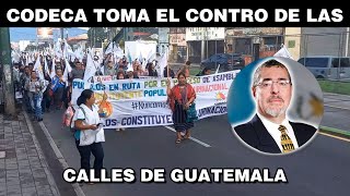 URGENTE INICIA LA MANIFESTACIÓN DE CODECA EN LA CIUDAD DE GUATEMALA [upl. by Goldia]