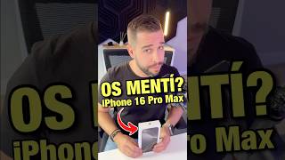 Os MENTÍ con el iPhone 16 Pro Max Salgamos de dudas…🔥 iphone16promax iphone16 [upl. by Johiah376]