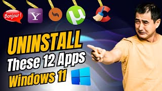 12 Unnecessary Windows Programs amp Apps You Should Uninstall NOW [upl. by Notwal766]