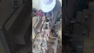 Lathe and repair Tilt Bracket Excavator Ep 03  Long Machinery [upl. by Winny]