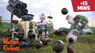 Wallace amp Gromits Cracking Contraptions 🛠️  15 MIN Compilation ⏱️ WallaceandGromit [upl. by Tica984]