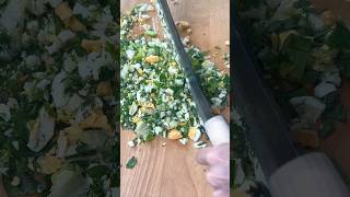 CHOPPED SALATA TARİFİ 🍀 YUMURTALI TOK TUTAR [upl. by Aititel]