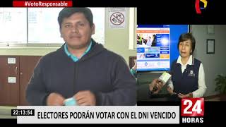 Elecciones 2018 electores podrán votar con el DNI vencido [upl. by Aciretehs512]