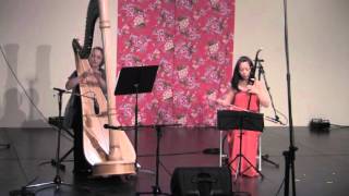 Erhu and Harp Duet by Jun Rong and Lani  Song and Dance [upl. by Adamis329]