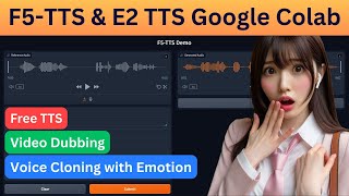 F5TTS amp E2 TTS Google Colab Tutorial [upl. by Nylkaj]