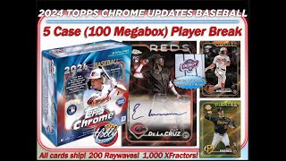 2024 Topps Chrome Update 100 Megabox Player Break 4 eBay 112924 [upl. by Giorgi]