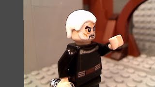 Lego Star Wars Yoda vs Count Dooku [upl. by Dnumyar]