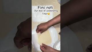 Easy fini roti recipe  happydiwali shortvideo funny trending food diwalirecipe finiroti [upl. by Airalav630]