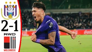 Anderlecht vs RWDM 21 Luis Vázquez Goal  All Goals and Extended Highlights [upl. by Ida]