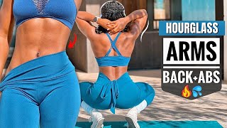 2 Week HOURGLASS UPPER BODY amp ABSTransform Back Arms Back Shoulders At Home Results [upl. by Francoise]