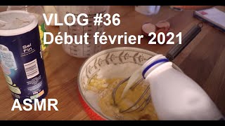 ASMR français  Vlog 36  début février repassage cuisine blabla [upl. by Shaer630]