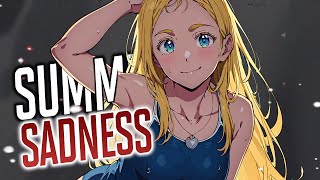 Nightcore  Summertime Sadness Lyrics [upl. by Kowal]