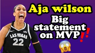 🚨😱Aja Wilson shocking 42 Points WNBA MVP Race Heats Up‼ [upl. by Tinor925]