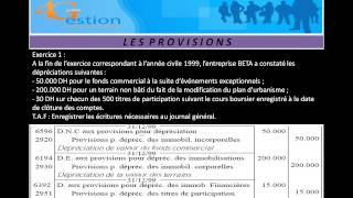 Provisions Pour Dépréciation des Immobilisations [upl. by Ahsirek]