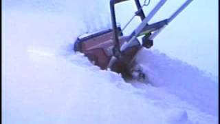 Small Toro Electric Snowblower In Action [upl. by Eiramannod]